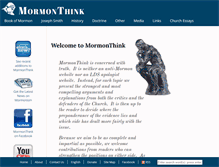Tablet Screenshot of mormonthink.com